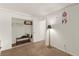 Bedroom features neutral carpet, a closet, and a floor lamp at 165 Spinnaker Dr, Henderson, NV 89015
