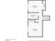 Upstairs floor plan featuring two bedrooms, a bathroom and closets. Dimensions are included at 165 Spinnaker Dr, Henderson, NV 89015