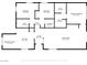 Layout of the house showing the placement of the kitchen, living room, bedrooms, and bathrooms at 2117 Bay Thrush Way, North Las Vegas, NV 89084