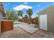 Well-maintained backyard with a sparkling pool and a privacy fence for serene outdoor living at 2408 Berkley Ave, Las Vegas, NV 89101