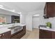 This kitchen features stainless steel sink, shaker cabinets, and modern countertops at 2408 Berkley Ave, Las Vegas, NV 89101