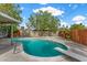Inviting in-ground pool with diving board, perfect for relaxation and outdoor enjoyment at 2408 Berkley Ave, Las Vegas, NV 89101