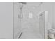 Walk-in shower features tile surround, modern fixtures, and sleek design at 2408 Berkley Ave, Las Vegas, NV 89101