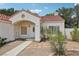 Charming single-story home with desert landscaping and covered entryway at 3201 Beacon Shores Cir, Las Vegas, NV 89117