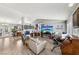 Bright living room with hardwood floors and natural light at 3201 Beacon Shores Cir, Las Vegas, NV 89117