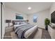 A tastefully decorated bedroom boasts a calming color palette and ample natural light at 383 Virginia Lake Ave, Henderson, NV 89015