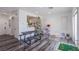 Spacious living room featuring modern floors, neutral paint, and modern lighting at 4429 E Azure Ave, Las Vegas, NV 89115