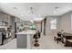 Bright kitchen with a large island, stainless appliances, and an open floor plan at 4537 Cloudrest Peak St, North Las Vegas, NV 89031