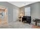 Office featuring a desk, closet, neutral paint, and carpet flooring at 4537 Cloudrest Peak St, North Las Vegas, NV 89031