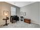 Office with neutral walls, carpet flooring, one window, and desk area at 4537 Cloudrest Peak St, North Las Vegas, NV 89031