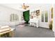 Stylish bedroom featuring unique decor elements and ample natural light, ideal for comfort at 454 Rosina Vista St, Las Vegas, NV 89138