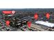 Aerial view showcasing the neighborhood, nearby amenities, and convenient access to shopping and major roadways at 6117 Daisy Lee Ave, Las Vegas, NV 89108