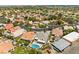 Neighborhood in Las Vegas with landscaped yards, tile roofs, and community charm, close to major amenities at 7920 Aspect Way, Las Vegas, NV 89149