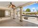 Entertainers backyard with a covered patio, BBQ, fire pit, and sparkling pool at 7920 Aspect Way, Las Vegas, NV 89149