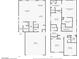 Home floorplan showcasing the layout of the first and second floors, including living spaces and bedrooms at 9161 Rolling Sky Dr, Las Vegas, NV 89178
