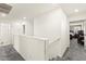 Upstairs hallway with access to various bedrooms, bathroom, and laundry area at 9161 Rolling Sky Dr, Las Vegas, NV 89178