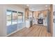 Contemporary kitchen featuring stainless steel appliances, and light colored cabinets at 9321 Dancing Daffodil Ave, Las Vegas, NV 89129