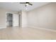 Large bedroom with walk-in closet and modern ceiling fan at 9865 Bright Angel Way, Las Vegas, NV 89149