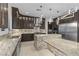 Gourmet kitchen featuring stainless steel appliances and a large island at 9865 Bright Angel Way, Las Vegas, NV 89149
