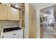 Convenient laundry area with modern washer and dryer, plus storage cabinets at 9975 Peace Way # 1069, Las Vegas, NV 89147