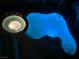 A luxury pool and spa features an array of lights for nighttime swimming and relaxation at 1016 Eaglewood Dr, Las Vegas, NV 89144