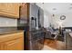 A contemporary kitchen showcasing stainless steel appliances and an open floor plan at 10329 Walworth Ave, Las Vegas, NV 89166