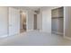 Neutral bedroom with carpet, closet, and doorways that invite exploration of the home at 128 Los Cabos Dr # 301, Las Vegas, NV 89144