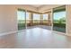 Sliding glass doors to a covered patio area with views at 128 Los Cabos Dr # 301, Las Vegas, NV 89144