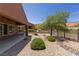 Beautiful backyard with a covered patio and a golf course view at 1407 Wheelwright Ct, Mesquite, NV 89034