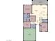 Detailed floor plan showcasing the layout and dimensions of the home at 1407 Wheelwright Ct, Mesquite, NV 89034