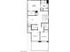 Second floor floorplan featuring a primary bedroom, primary bath, loft, laundry, and two additional bedrooms at 1551 Pacific Baza St, Las Vegas, NV 89138