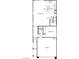 First floor floorplan featuring an open great room, kitchen, bedroom, bathroom, entry, and garage at 1551 Pacific Baza St, Las Vegas, NV 89138
