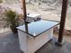 Outdoor cooking area featuring a grill and counter at 275 Vegas Dr, Goodsprings, NV 89019
