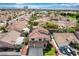A stunning aerial view of a landscaped home in a well-planned community at 313 Vista Glen St, Las Vegas, NV 89145