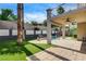 Entertainer's backyard with pool, spa, patio and lush landscaping at 313 Vista Glen St, Las Vegas, NV 89145