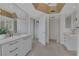 Elegant bathroom featuring dual sinks, ample storage and separate toilet room at 322 Karen Ave # 308, Las Vegas, NV 89109