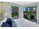 Wake up to views of surrounding buildings from this bedroom with balcony access at 322 Karen Ave # 308, Las Vegas, NV 89109