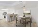 Bright dining area featuring stylish furnishings and a modern light fixture at 3455 Erva St # 112, Las Vegas, NV 89117