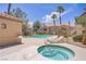 Community pool and jacuzzi area perfect for relaxation and recreation at 3455 Erva St # 112, Las Vegas, NV 89117