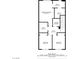 Layout featuring a primary bedroom, two additional bedrooms, and hall at 3880 Enchanted Sky St, Las Vegas, NV 89129