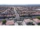 An aerial view of a suburban neighborhood with homes, streets, and landscaping at 3913 Lilac Haze St, Las Vegas, NV 89147