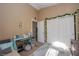 Bright bedroom with closet, workspace and decor at 3913 Lilac Haze St, Las Vegas, NV 89147