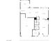 Floor plan depicting the home's layout on the first floor, including the kitchen and living spaces at 404 Via Sonador, Henderson, NV 89012