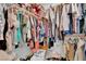 Walk-in closet with ample storage space for clothing, shoes, and accessories at 4628 Standing Bluff Way, Las Vegas, NV 89130