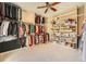 Large walk-in closet featuring ample storage, shelving, and room for all your wardrobe needs at 4719 Riva De Romanza St, Las Vegas, NV 89135