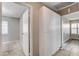 Hallway view includes a bedroom and storage cabinets at 5417 Eastbrook Dr, Las Vegas, NV 89142