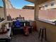 Outdoor grill area featuring sink, countertop and BBQ with a brick wall backdrop at 6454 Mount Palomar Ave, Las Vegas, NV 89139