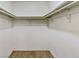 Walk-in closet with shelving, ready for organized storage at 671 Bourbon St, Pahrump, NV 89048