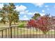 The view from the balcony is lovely with trees, grass and other homes at 671 Bourbon St, Pahrump, NV 89048