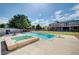Backyard pool and jacuzzi area offering a relaxing and private outdoor space at 6821 Jeanette St, Las Vegas, NV 89131
